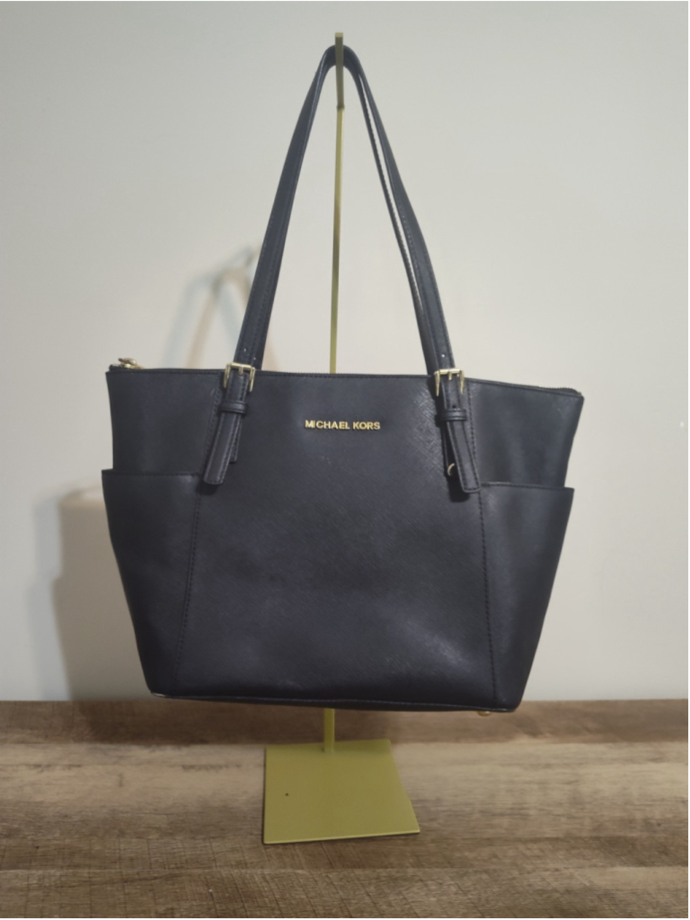 Women's Michael Kors Black Tote Bag One Size